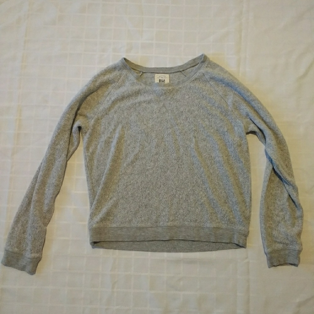 Billabong light grey sweatshirt